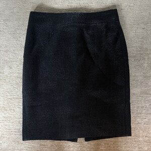 Banana Republic Black Textured Pencil Skirt